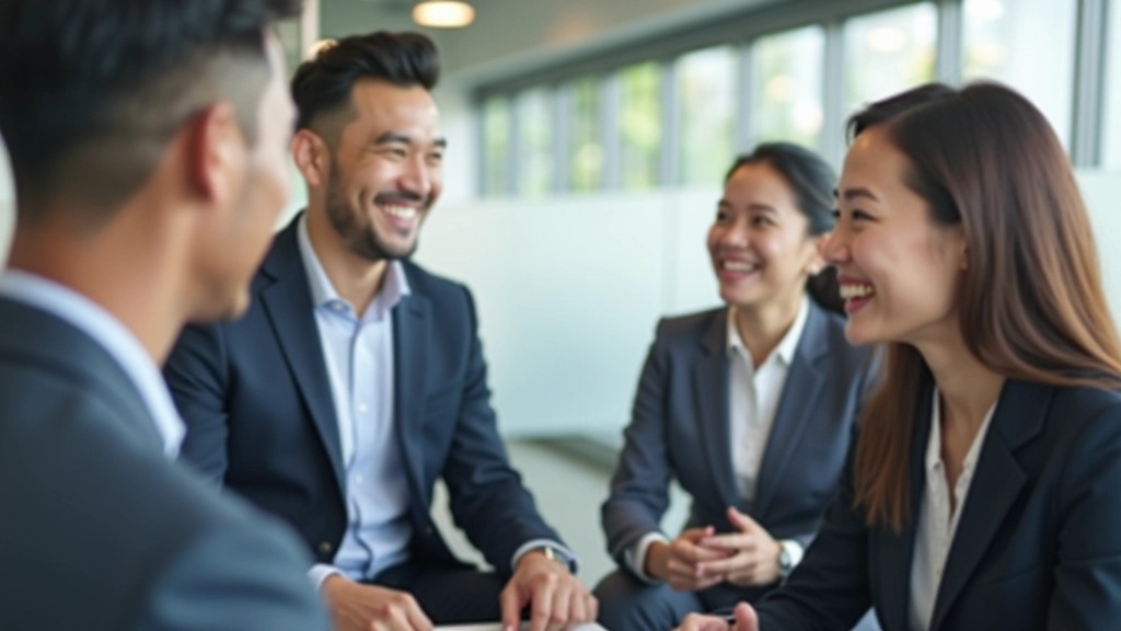 Career coach and professional discussing transition strategy
